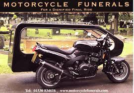 Funeral Man Motorcycle Motorcycle Sidecar Hearse