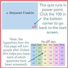 Test yourself with these general knowledge trivia questions and answers for 2020. 100th Day Of School Trivia Quiz No Prep By Thought Process Tpt