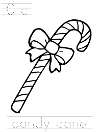 Happy small dog in santa claus hat sitting and smile. Christmas Candy Cane Coloring Pages Coloring Home
