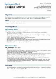 Check spelling or type a new query. Maintenance Man Resume Samples Qwikresume
