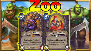 With the current expansion, zoo warlock received a ton of new toys that focus on one of warlock's main fantasy: The Metabreaker Zoo Warlock Deck Is Here Cheap Good Fast Barrens New Decks Hearthstone Youtube
