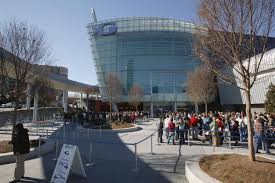 The Front Entrance To The Georgia Aquarium Georgia Aquarium Public Aquarium Stone Mountain Park