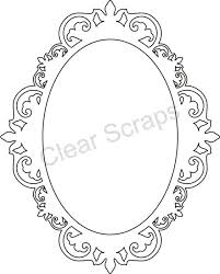 Medium Oval Fancy Frame Cornici Fai Da Te E Hobby Immagini
