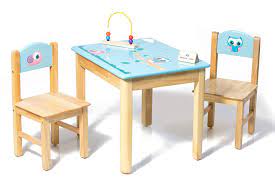 Table and chair set for 8 year old. Modern Kraftz Baby Owl And Snail Themed Kids Study Table Kids Table And Chair Set Study Table For Kids 2 To 8 Years Old Kids Amazon In Furniture