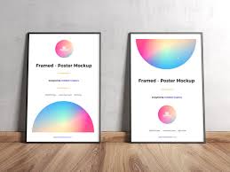 Two Framed Poster Free Mockups Poster Mockup Frame Mockup Free Poster Frame