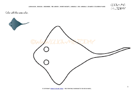 These stingray coloring pages eagerly await the strokes of your child's coloring pencils or crayons to bring them to life; Example Coloring Page Stingray Color Picture Of Stingray
