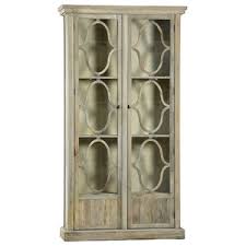 Hollywood regency tall white curio display cabinet by century. In Stock Galena Tall Wood Glass Cabinet Traditional China Cabinets And Hutches By Terra Nova Designs Inc Houzz