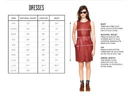 Clothing Size Charts Measurement Guide Madewell