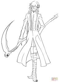 Undertaker Grim Reaper Coloring Page Free Printable Coloring Pages Chibi Coloring Pages Coloring Pages Halloween Coloring