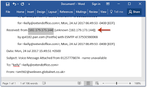 How To Find Ip Address Of Sender From Incoming Email In Outlook?