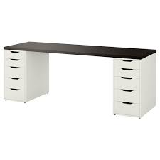 Linnmon Alex Table Black Brown White Ikea Ikea Ikea Table Kallax Shelf Unit