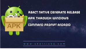 Este artículo es principalmente para el proceso de generar apk sin la necesidad de compilar y empaquetar la firma a . React Native Generate Release Apk Through Windows Command Prompt Android Skptricks
