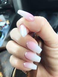 Usa Nails Thanks Again Kandi Love My Pink Ombre Acrylics So Much