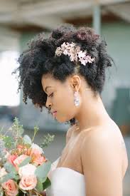 21 Natural Wedding Hairstyles For Every Length Natural Wedding Hairstyles Natural Hair Wedding Natural Hair Bride