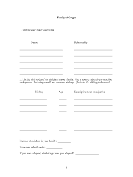Identify your major caregivers name 2. Family Of Origin Worksheet Fill Online Printable Fillable Blank Pdffiller