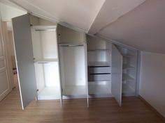 When it comes to odd spaces in the home, it sometimes feels like our only options are to either struggle with them use the walls to build as much storage as you need. 71 Sloped Ceiling Storage Ideas Attic Rooms Attic Renovation Attic Remodel