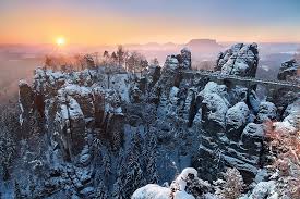 Швейцария страна про которую говорят:»ближе всего к небу». Bastei Sunrise Saxon Switzerland Elbe Sandstone Mountains Germany Europe Synnatschke Photography