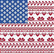 So many people love this free crochet flag pattern, but there have been lots of questions about making the stars and attaching them to the afghan. Ann Logan 10 Free Patterns Online American Flag 3267