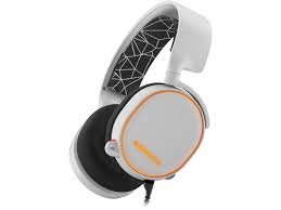 The steelseries arctis 5 is a gaming headset, which has two stereo audio outputs. Used Like New Steelseries Arctis 5 Headset White Newegg Com