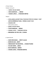 Baris dalam tiga barisan mengikut paras. Arahan Kawad Pebarisan Sekolah Rendah