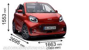 Smart mhd pulse 71cv, anno 2010, interni in pelle, km 79000,cambio sequenziale con palette al volante e automatico,clima,fendinebbia,start&stop. Dimensions Of Smart Cars Showing Length Width And Height