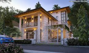 House At Sri Lanka 3d Model Visuals Made With Sketchup Vray And Adobe Photoshop Modern House Plans Modern House House Plans