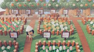 Fruit Orchard Flower Gardens Acnh Animalcrossing Animalcrossingnewhorizons Newhorizons Animal Crossing Garden Animals New Animal Crossing