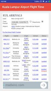 No delay, arrived exactly on time. Kuala Lumpur Airport Flight Time For Android Apk Download