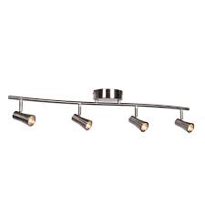 Access Lighting Sleek 7 In 4 Light Dimmable Led Spotlight Semi Flush 63067ledd Bs The Home Depot