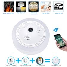 Further, the camera is extremely covert, its hidden inside the smoke detector although there is a smoke detector mechanism in the device. Wardmay Smart Home Security Wifi Standalone 360 Degre Ip Camera W High Sensitive Smoke Fire Dangerous Gas Alarm Sensor Detectors Surveillance Cameras Aliexpress