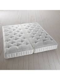 John Lewis Partners Natural Collection Leckford Linen 5000 Ortho Support King Size Medium Tension Pocket Spring Zip Link Mattress Mattress Super King Size Mattress Mattress Sizes