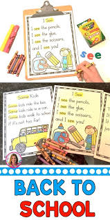 Get Your Kids Reading With These Back To School Sight Word Poems They Are Full Of Sight Words Which In 2020 Back To School Poem Poems About School Beginning Of School