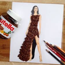 Dieser Instagram Kunstler Macht Modedesigns Aus Essen Und Omg Ich Will Dieses Pommes Kleid Illustration Mode Kleidung Design Designer Kleider