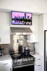 Small bathroom vanity cabinets without mirrors and countertops are also available to create a welcoming aesthetic. 10 Kitchen Tv Ideas 2021 The Entertainment Source Tv In Kitchen Small Kitchen Tv Kitchen Design