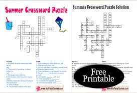 Maybe you would like to learn more about one of these? 4 Free Printable Summer Crossword Puzzles