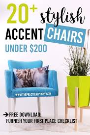 Inexpensive Accent Chairs For Your First Place The Practical Penny Accent Chairs Stylish Accent Chairs Decorating On A Budget