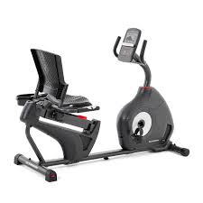 Handgrips are provided for stability. 510r Recumbent Bike Schwinn