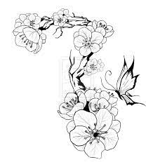 Free Tattoo Stencils Plum Blossom Tattoo Design By Pibu On Deviantart Plum Blossom Tattoo Flower Tattoo Shoulder Vintage Flower Tattoo
