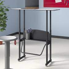 Standing desks can help offset and prevent a sedentary lifestyle. Latitude Run Stattman Metal 26 Standing Desk Reviews Wayfair