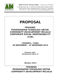 Implementasi corporate social responsibility (csr). Doc Proposal Training Pemanfaatan Teknologi Untuk Comdev Melalui Csr Muhammad Azhar Yayasan Aksi Insan Nusantara Academia Edu