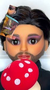 Just for fun. @Robert Welsh 🦇 doll I created from my personal collection  and this Smurf sponge by @Fenty Beauty. I watch Robert all the time and his  YouTube makeup videos have helped my doll ...