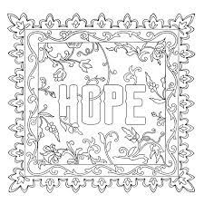 Printable word faith coloring page. Expressions Marjorie Sarnat Design Illustration