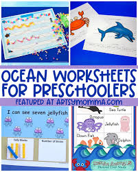 educational ocean worksheets for preschoolers that are fun