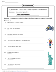 A collection of english esl worksheets for home learning, online practice, distance learning and english classes to teach about pronouns, pronouns. Pronoun Worksheets