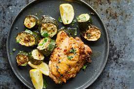 Sheet Pan Chicken With Zucchini And Basil Recipe Nyt Cooking