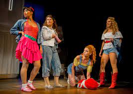 Anything for you by gloria estefan. Gracie Lai As Urleen Emma Fraser As Wendy Jo Laura Sillett As Rusty And Hannah Price As Ariel Moore In Footloose Photo Credit Matt Martin London Olios