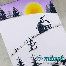 A mastercard credit card resembles a normal debit card in size. Snow Front Christmas Card Mitosu Crafts