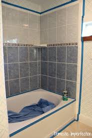 It will lose luster and shine over time, even when cared. How To Refinish Outdated Tile Yes I Painted My Shower Domestic Imperfection