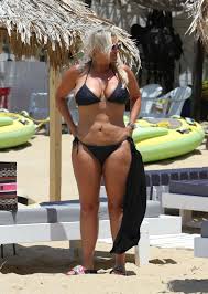 Best known for her television work, predominantly in light entertainment and. Kerry Katona In Black Bikini On The Beach In Mykonos 13 Gotceleb