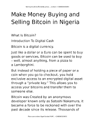 1.1 about nigerian naira (ngn); Doc Bitcoin Tutorial Pdf Udeme Etuk Academia Edu